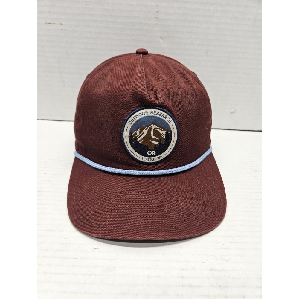 Outdoor Research Hat Cap Black Strapback Rope Hiking Nature Hat Classic
